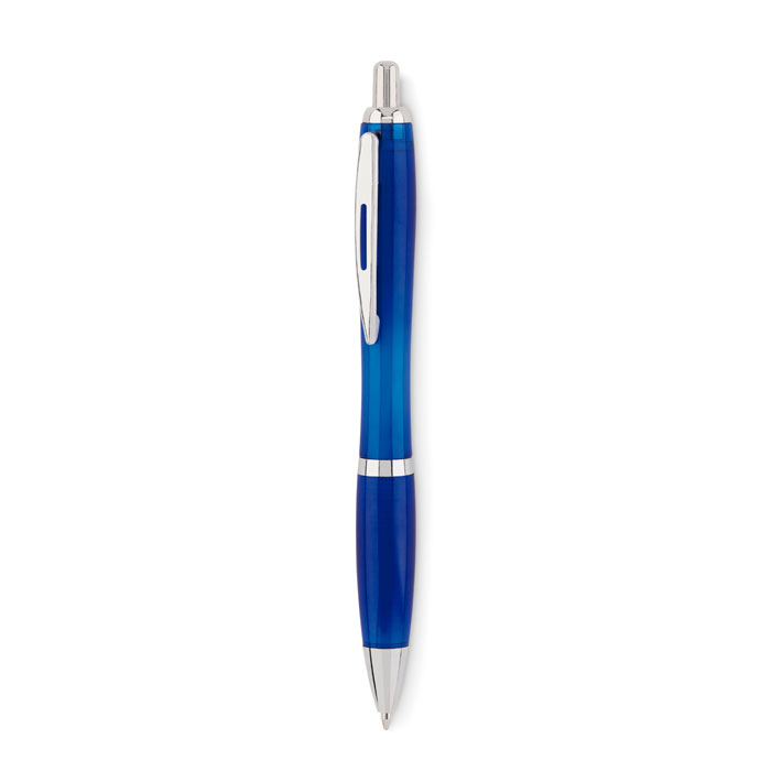Stylo à bille rPET personnalisable RIO RPET Bleu transparent